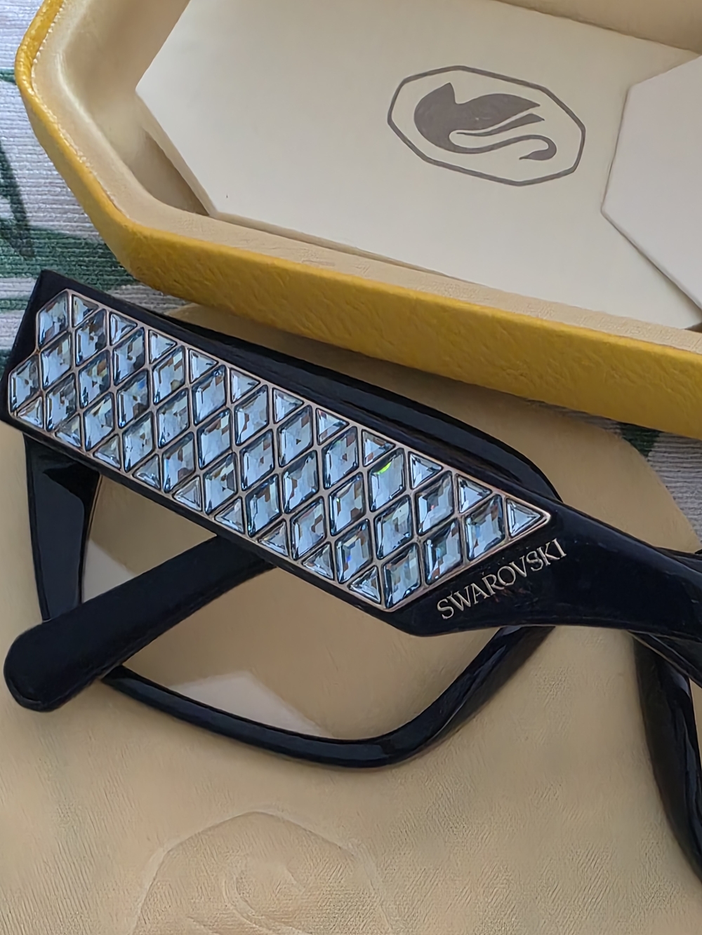 Swarovski SK5446 Crystal Eyeglasses Shiny Blue 54-16-140 NEW - Picture 6 of 16